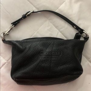 Small Black Leather Coach Purse